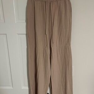 Tan linen Pants